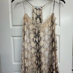 Snake Print Spaghetti Strap Top
